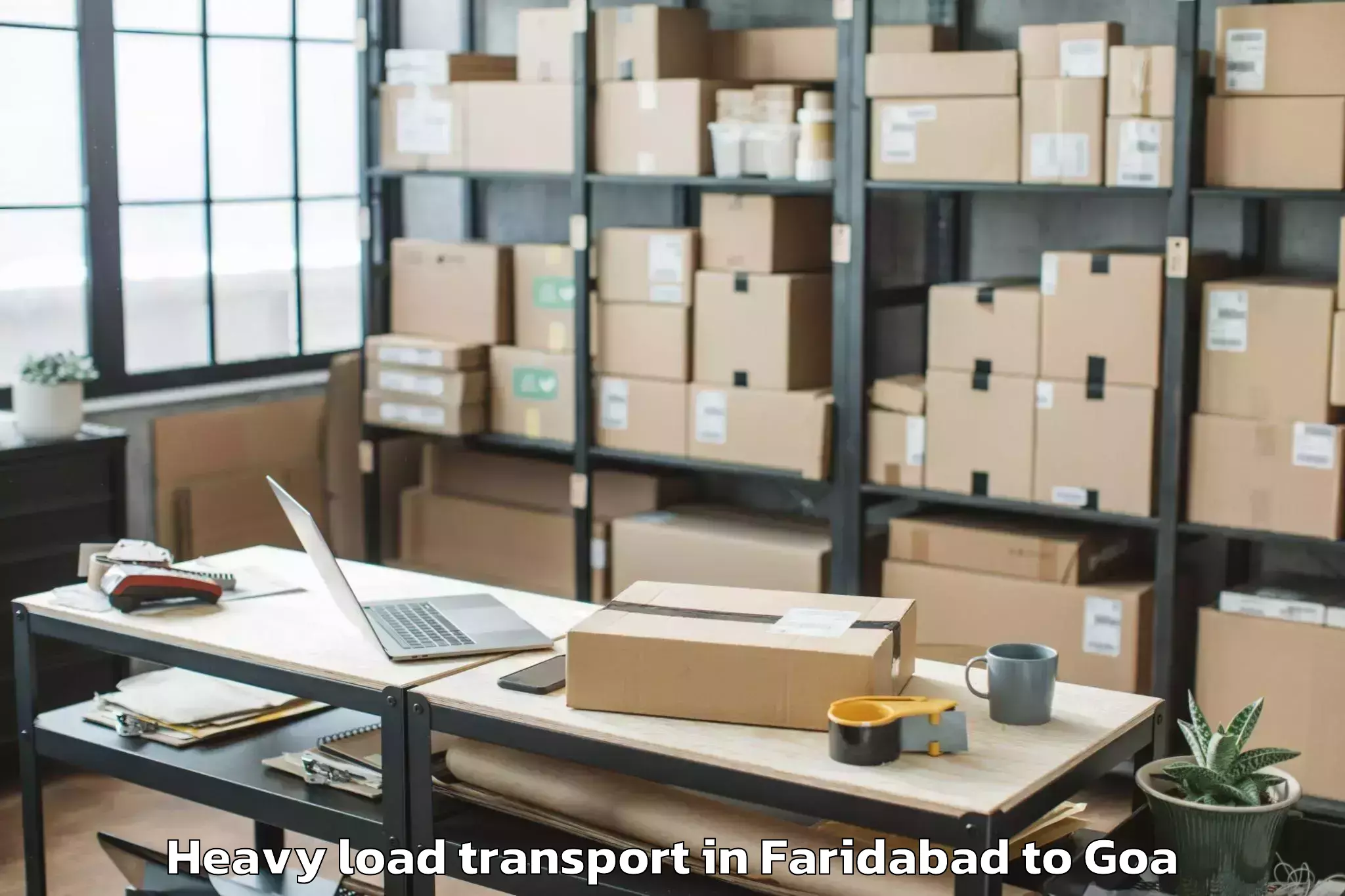 Professional Faridabad to Davorlim Heavy Load Transport